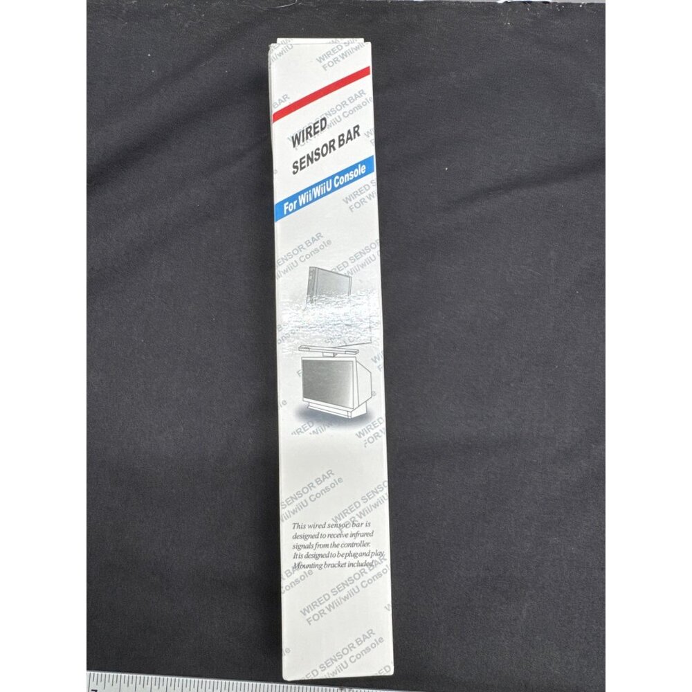 Wired Sensor Bar For Wii/WiiU Console With Easy Setup & Adhesive Mounts #2